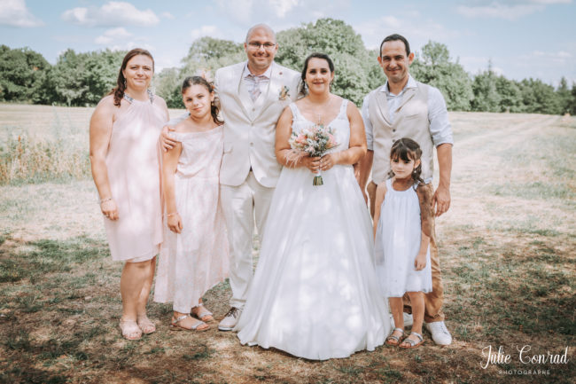 Photo de groupe mariage